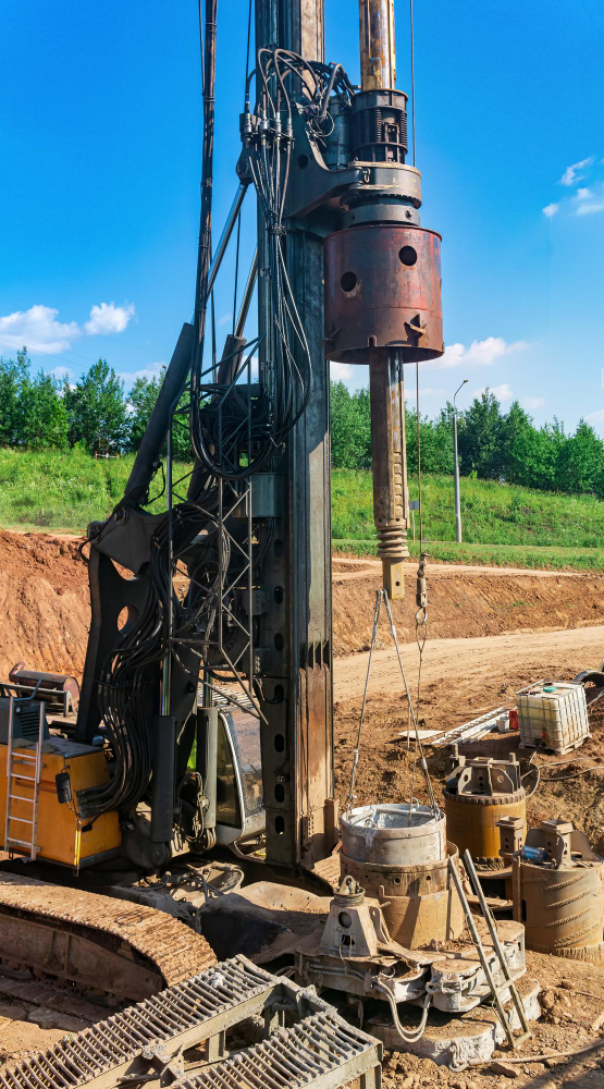 Drilling rig operations on a Nigerian well site