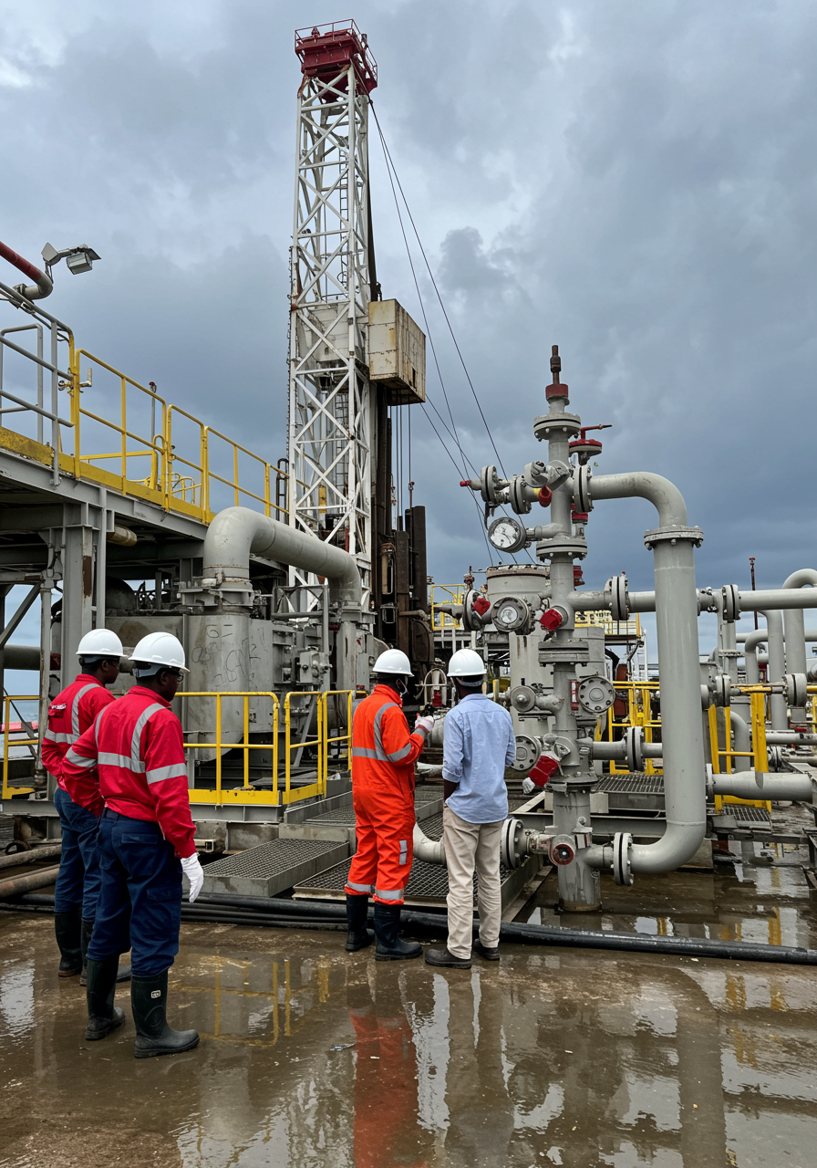 Aghomi Energy team at a project site in Nigeria