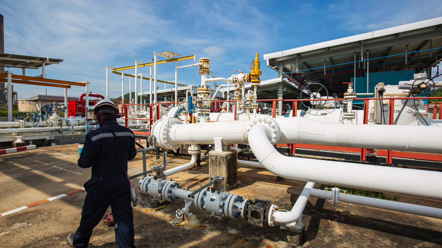 Clearing and maintenance work on a pipeline valve station
